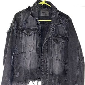 Black jean jacket